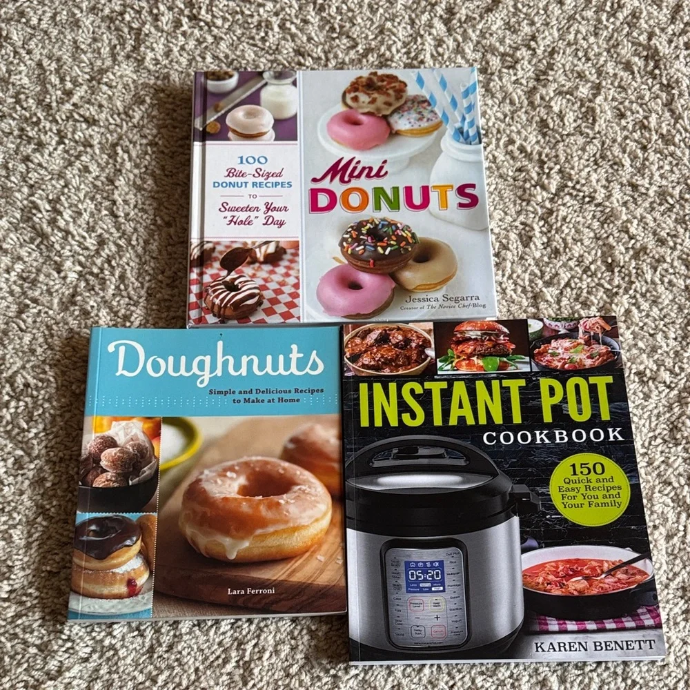 Assorted Cookbook collection - Doughnuts and Instant Pot
